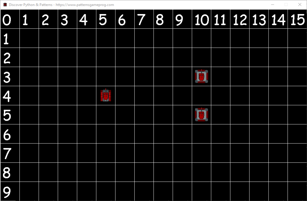 Pygame world grid