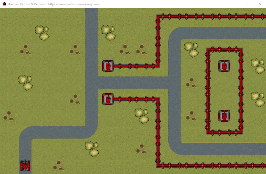 Tank game with 3 layers: background, walls and units