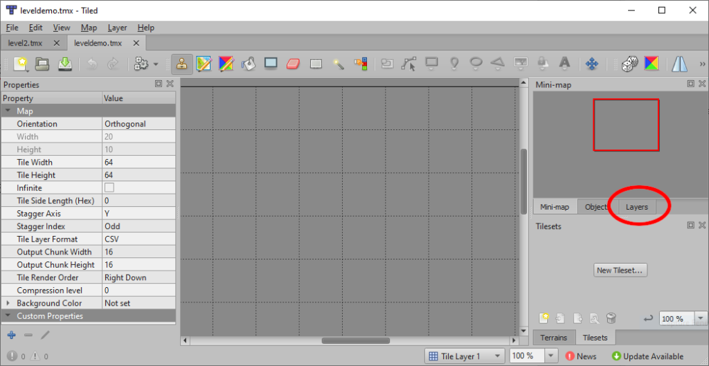 Tiled select layers