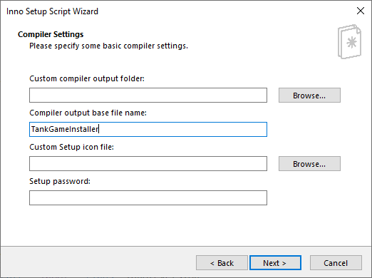 Inno Setup Wizard Tank Game